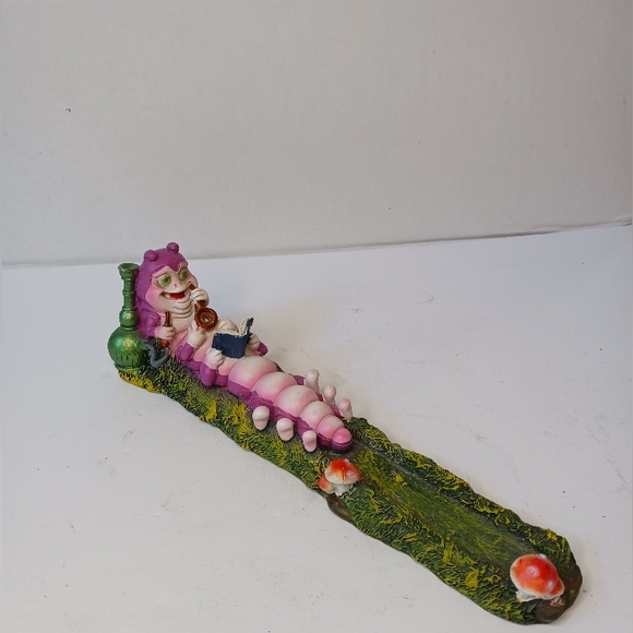 Alice in Wonderland Caterpillar Mushroom Incense Stick holder home fragrence - Picture 2 of 10